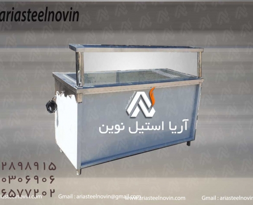 کانتر-گرم-ساده-استیل | تجهیزات فست فود | تجهیزات آشپزخانه صنعتی